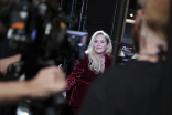 Christina Applegate from Dead to Me backstage at the 75th Emmy Awards 