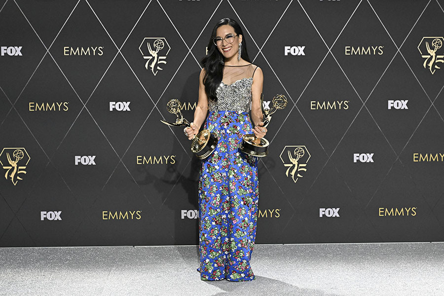 Ali Wong from BEEF backstage at the 75th Emmy Awards 