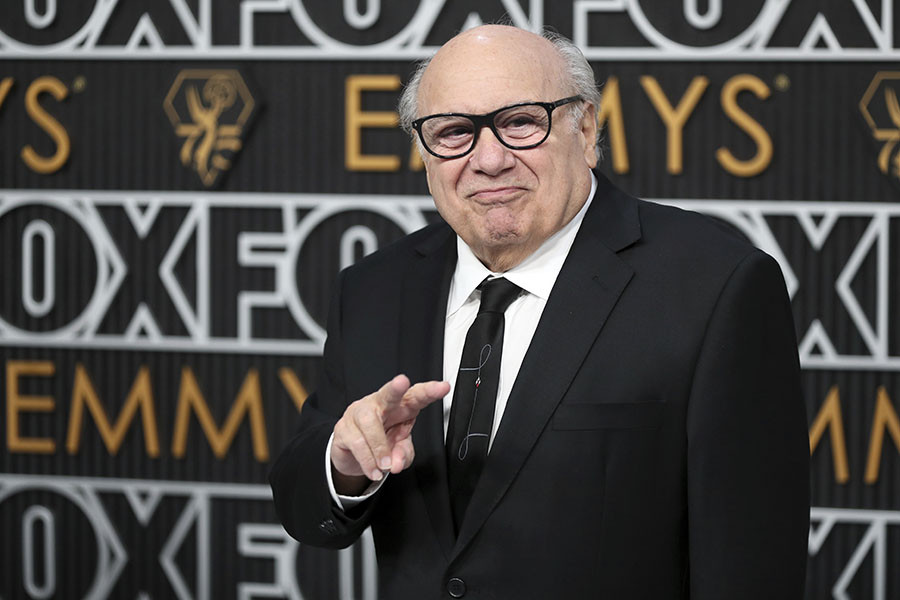 Danny DeVito of It's Always Sunny in Philadelphia on the red carpet at the 75th Emmy Awards