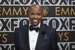 William Stanford Davis from Abbott Elementary on the red carpet at the 75th Emmy Awards 