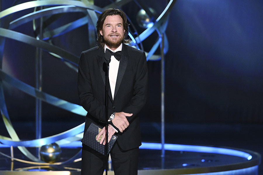 Jason Bateman from Ozark presents an award onstage at the 75th Emmy Awards