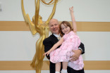 R.H. Greene and daughter Angela Greene at the 67th Los Angeles Area Emmy Awards July 25, 2015, at the Skirball Cultural Center in Los Angeles, California.