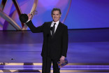 Billy Crudup of The Morning Show accepts the award for Outstanding Supporting Actor in a Drama Series at the 76th Emmy Awards
