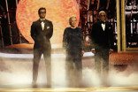 Antony Starr, Kathy Bates, and Giancarlo Esposito present the award for Outstanding Supporting Actress in a Limited or Anthology Series or Movie at the 76th Emmy Awards 