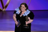 Jessica Gunning of Baby Reindeer accepts the award for Outstanding Supporting Actress in a Limited or Anthology Series or Movie at the 76th Emmy Awards