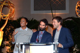 Aisha Tyler, Jay and Mark Duplass at the Interactive Media Peer Group Celebration of Excellence September 9, 2015 in Los Angeles, California.