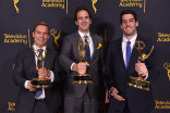 Alexander Loverde, Jeffrey Impey, and Brett Beaulieu-Jones at the 68th Engineering Emmy Awards, October 28, 2016 at Loews Hollywood Hotel in Los Angeles, California.