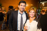 Alfonso Gomez-Rejon and Beti Gomez-Rejon at the Directors Nominee Reception at the Directors Guild of America in West Hollywood, California.