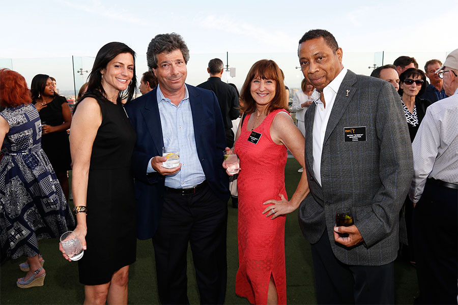 Allison Binder, Sandy Sigal, Susan Nessanbaum-Goldberg and Hayma &quot;Screech&quot; Washington at the Executives Emmy Celebration in West Hollywood, California.