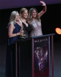 Amaya Pinto Fernandez, Elva Saray, Stephanie Himonidis at the L.A. Area Emmy Awards presented at the Television Academy&#039;s Wolf Theatre at the Saban Media Center on Saturday, July 22, 2017, in North Hollywood, California.