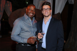 Larry Andries and Garrett Stevens at the Writers Nominee Reception in North Hollywood, California.