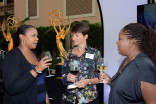 Andrina Davis, Michelle Holt, and Shirley Salomon at the Executives Peer Group celebration August 25, 2015, at the Montage in Beverly Hills, California.