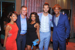 Angel Parker, Eric Nenninger, Porscha Coleman, A.J. Gibson, and J. August Richards at Dynamic and Diverse: A 66th Emmy Awards Celebration of Diversity at the Television Academy in North Hollywood, California.