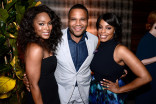 Angela Bassett, Anthony Anderson, and Niecy Nash at the Performers Nominee Reception September 19, 2015, at the Pacific Design Center in Los Angeles, California.