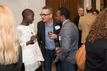 Angelina Jacob, David Rieth, and Nnamdi Nwasa at the New York Networking Night Out, November 13, 2015 at the St. Regis in New York City.