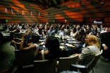 The audience enjoys the show at the 67th Los Angeles Area Emmy Awards July 25, 2015, at the Skirball Cultural Center in Los Angeles, California.