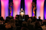 Engineering Awards committee chair Wendy Aylesworth onstage at the 2015 Engineering Emmys at the Loews Hotel in Los Angeles, October 28, 2015.