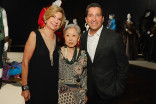 FIDM museum director Barbara Bundy, Mary Rose, and Television Academy chairman and CEO Bruce Rosenblum at The 9th Annual Outstanding Art of Television Costume Design Exhibition at the FIDM Museum &amp; Galleries, Saturday, July 18, 2015, in Los Angeles.