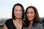 Barbara Lee and Lawren Rensaw at the Executives Emmy Celebration in West Hollywood, California.