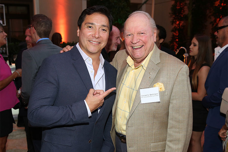 Benito Martinez and Conrad G. Bachmann at the Performers Peer Group Celebration August 24 at the Montage in Beverly Hills, California.