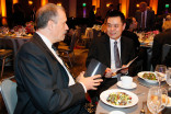 Alan Bovik and Zhou Wang at the 2015 Engineering Emmys at the Loews Hotel in Los Angeles, October 28, 2015.