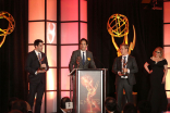 Brett Beaulieu-Jones, Alexander Loverde, and Jeffrey Impey at the 68th Engineering Emmy Awards, October 28, 2016 at Loews Hollywood Hotel in Los Angeles, California.