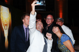 Brian Rahda, Dan Jollie, Kevin Salter, David Shatnof, and Vivian Bee at the Producers nominee reception September 18, 2015 at the Montage in Beverly Hills, California.