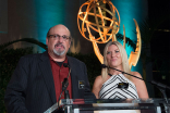 Television Academy governors Brian Sheesley and Jill Daniels onstage at the Animation and Children&#039;s Programming Nominee Reception August 28, 2015, at the Montage in Beverly Hills, California.