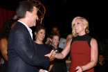 Television Academy chairman and CEO Bruce Rosenblum and Jane Krakowski at the Performers Nominee Reception September 19, 2015, at the Pacific Design Center in Los Angeles, California.