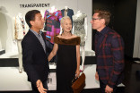 Television Academy president and CEO Bruce Rosenblum, Lou Eyrich, and Daniel Lawson at the 10th Annual Art of Television Costume Design Exhibition opening at the FIDM Museum &amp; Galleries on the Park on Saturday, July 30, 2015, in Los Angeles.