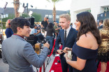 Students are interviewed on the red carpet at the 38th College Television Awards presented by the Television Academy Foundation at the Saban Media Center on Wednesday, May 24, 2017, in the NoHo Arts District in Los Angeles. 