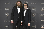 Rhett and Link backstage at the 75th Creative Arts Emmy Awards