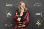 Liz Patrick for Saturday Night Live backstage at the 75th Creative Arts Emmy Awards