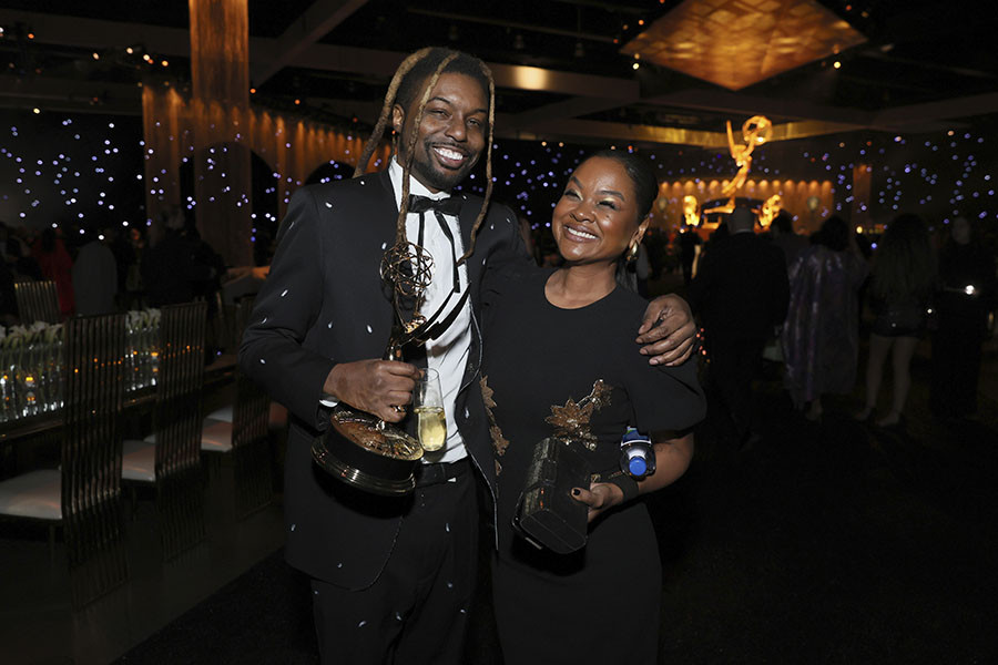Lotto Richie and Neicy Small at the 75th Creative Arts Emmy Awards Governors Gala