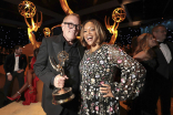 Tom Kline from The Simpsons and Octavia Kline at the 75th Creative Arts Emmy Awards Governors Gala