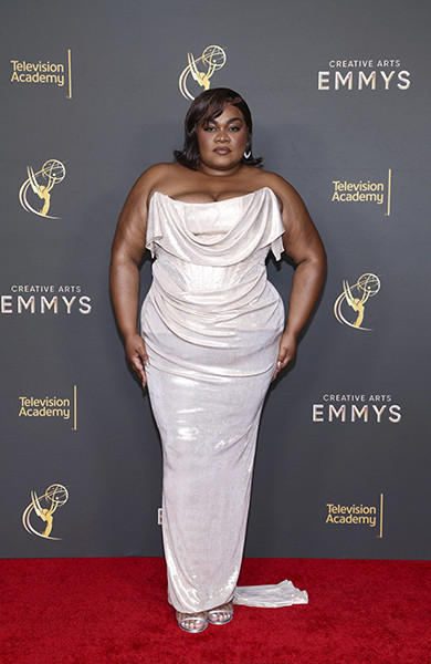 Da'Vine Joy Randolph poses backstage at the 76th Creative Arts Emmy Awards