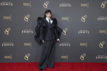 Devery Jacobs poses backstage 76th Creative Arts Emmy Awards, Emmy Awards, Creative Arts Emmy Awards