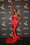 Chelsea Lazkani backstage at the 2022 Creative Arts Emmy Awards. 