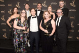 The BBDO New York, Ad Agency team backstage at the 2022 Creative Arts Emmys.