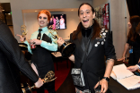 Marco Marco and Joshua Domino Schwartz of We&#039;re Here backstage at the 2022 Creative Arts Emmy Awards.