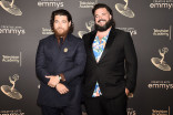 Adam Pally and Jon Gabrus in the press room at the 2022 Creative Arts Emmy Awards
