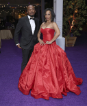 Rob Maylor and Leah Natasha Thomas at the 2022 Creative Arts Emmy Awards Governors Gala.