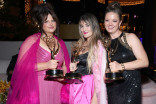 Alex French, Doniella Davy, and Tara Lang Shah of Euphoria at the Governors Gala at the 2022 Creative Arts Emmy Awards.