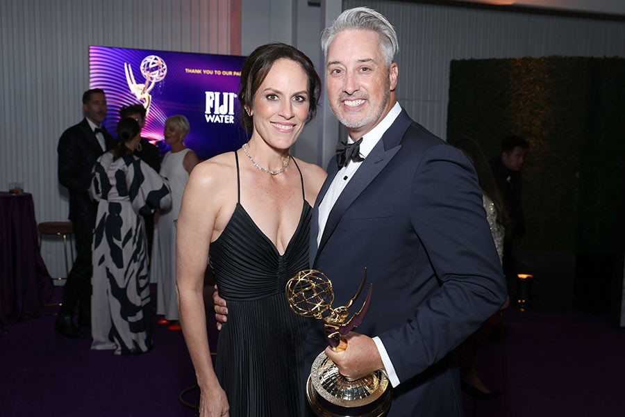 Annabeth Gish and Wade Allen of Barry at the Governors Gala at the 2022 Creative Arts Emmy Awards.