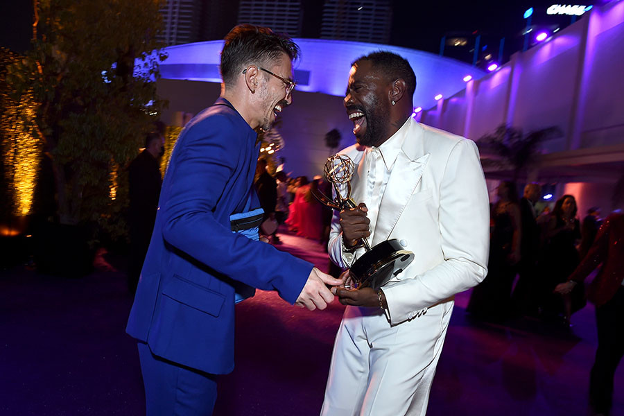Raul Domingo and Colman Domingo of Euphoria at the Governors Gala at the 2022 Creative Arts Emmy Awards