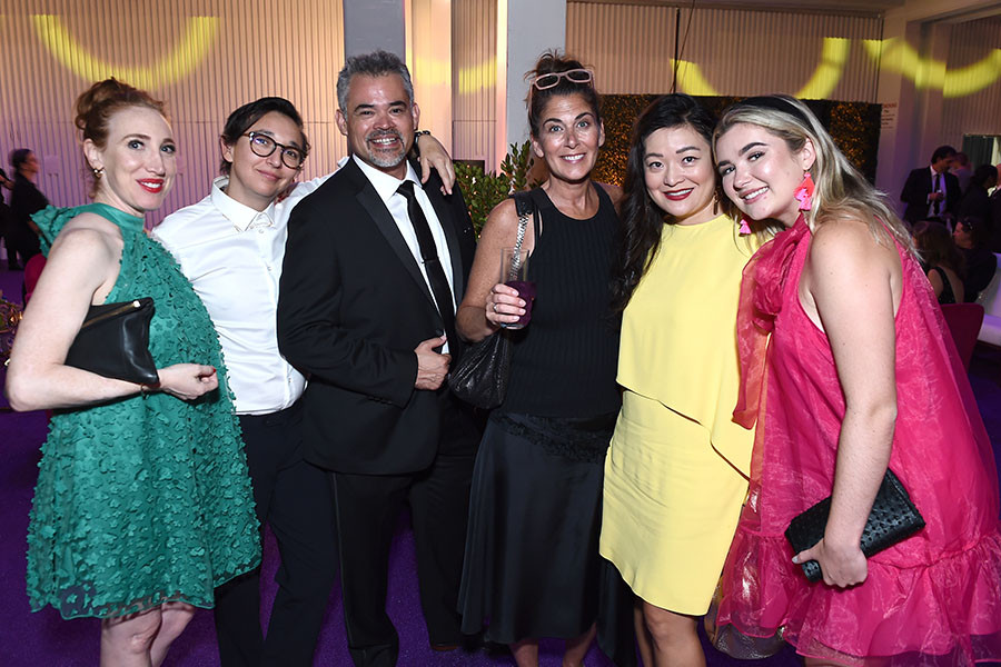 Megan Auster-Rosen, Ava Berkofsky of Insecure, Bernardo Jauregui, Shari L. Shankewitz and Miann Wilson at the Governors Gala at the 2022 Creative Arts Emmy Awards.
