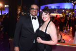 Cedric Yarbrough of Reno 911!: The Hunt For QAnon, and Kathryn Burns of Crazy Ex-Girlfriend at the Governors Gala at the 2022 Creative Arts Emmy Awards.