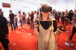 A young guest tries out virtual reality at It's Not Just A Cartoon! Animation Day, presented by the Television Academy for its members and their families on Saturday, November 11, 2017 at the Saban Media Center in North Hollywood, California.