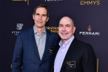 Television Academy governors Chip Johannessen and Terence Winter at the writers nominee reception, September 14, 2016, at the Saban Media Center in North Hollywood, California.