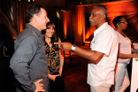 Christian and Shelley LaFountaine with Don Morgan at the Cinematographers/Electronic Production Nominee Reception in North Hollywood, California.